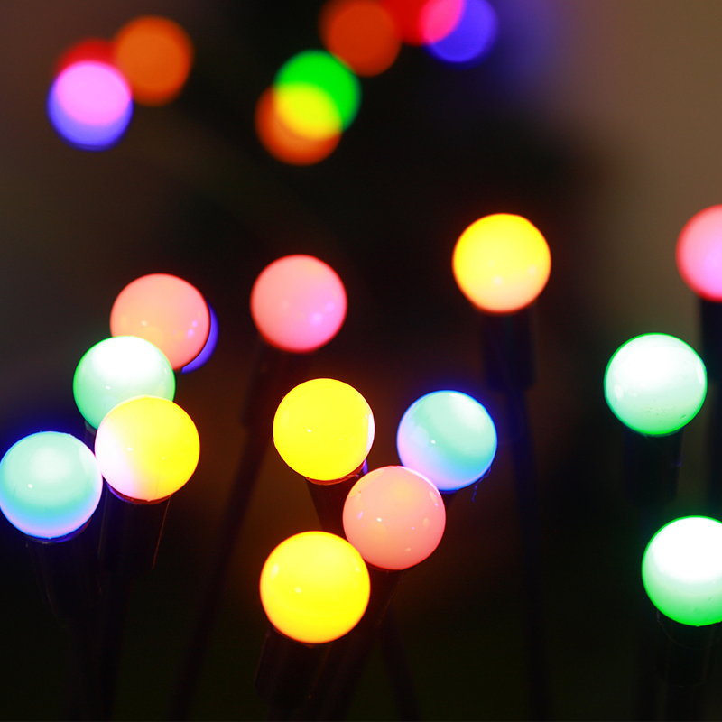 Lanterna Solar de Caminho ao Ar Livre IP65 Impermeável Fogos de Artifício 6/8/10 Cabeças LED Lâmpada Solar de Jardim Luz de Vaga-lume Balançando