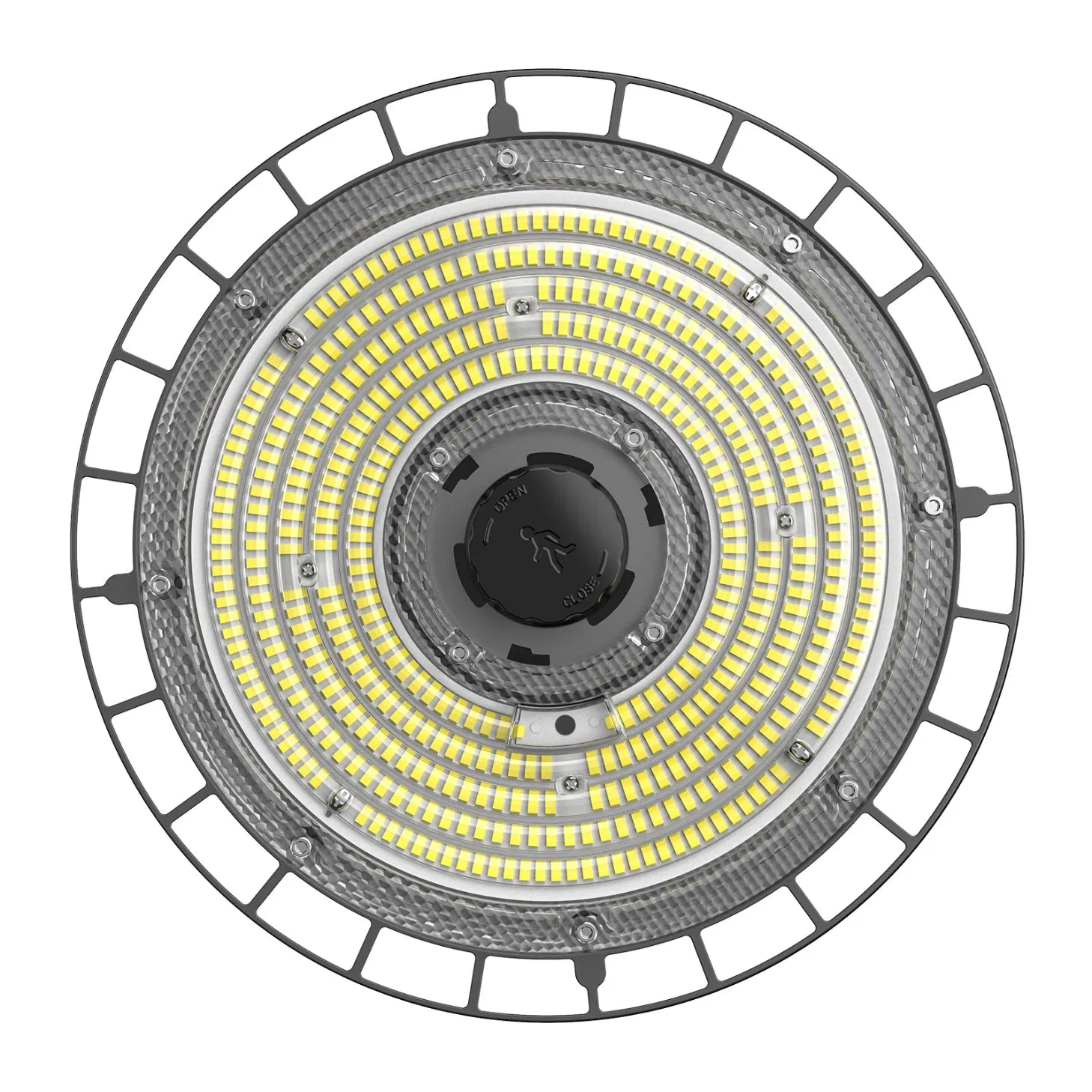 UFO de Ação Rápida para Luz de Alta Baía LED IP65 Avaliação Envio Rápido ETL para Iluminação Comercial Industrial de Armazém Oficina