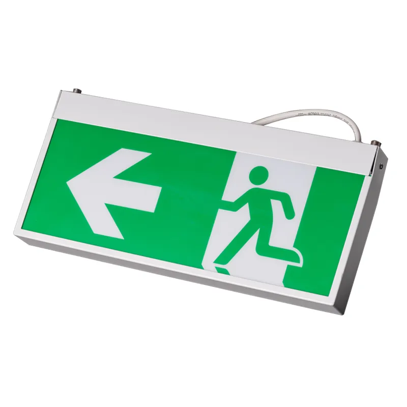 Sinal de Saída de Emergência LED de Teto Recessado / Suspenso Running Man