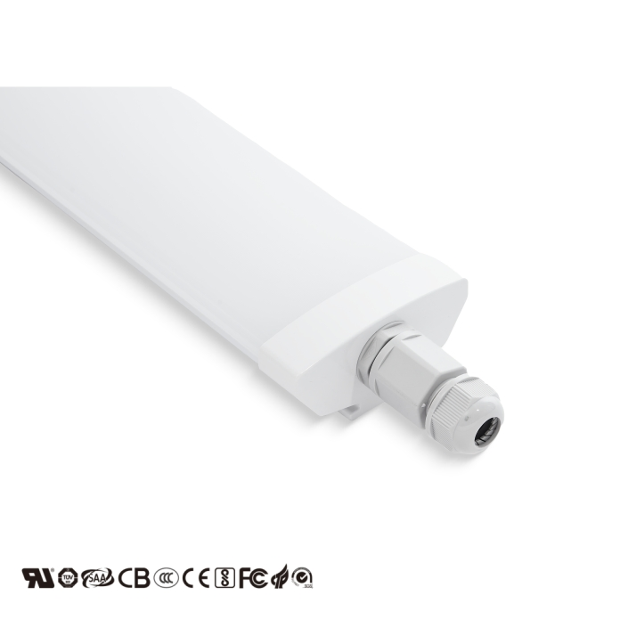 Luz Tri-Proof LED à Prova d'Água IP65 Fixture LED para Iluminação de Túnel, Metrô e Passagens Subterrâneas com Alta Durabilidade Certificação CE RoHS