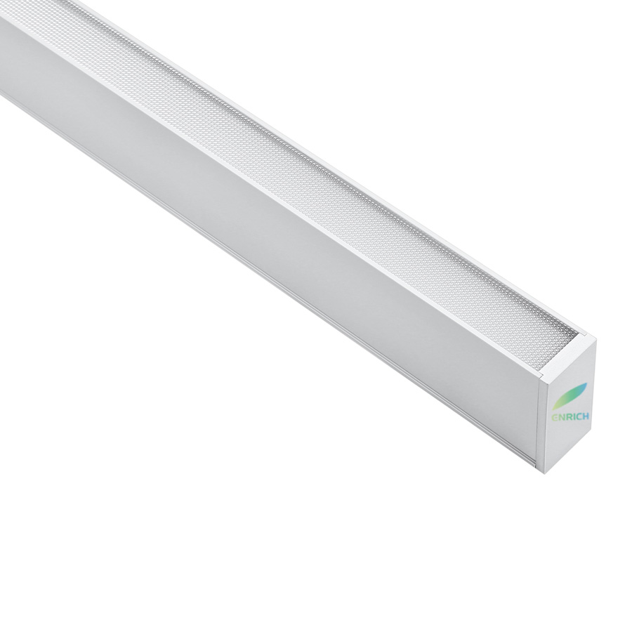 Iluminação Linear LED Suspensa de Luz Direta e Indireta para Escritórios