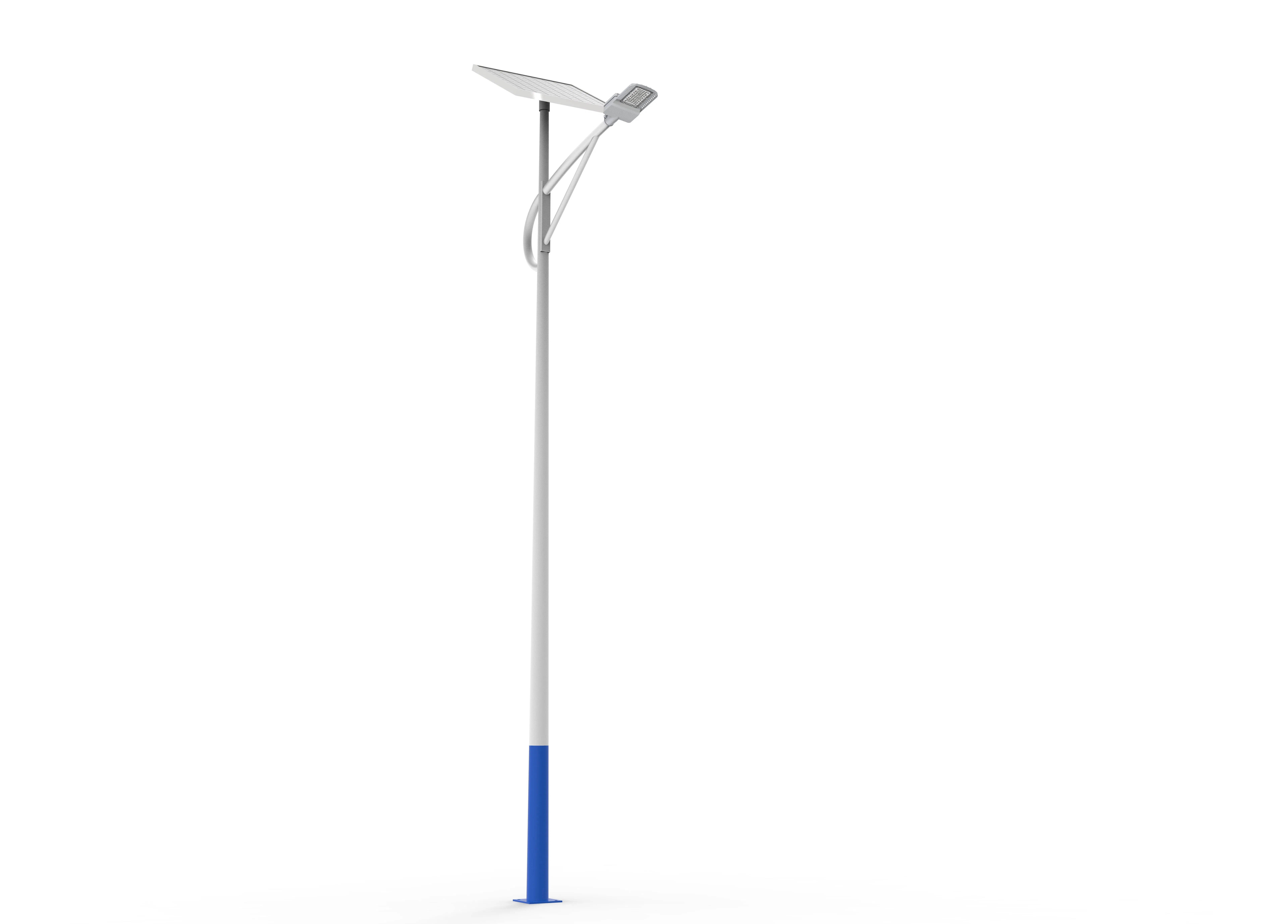Luz de Rua Solar LED ao Ar Livre à Prova d'Água de Alumínio Integrado com Sensor de Movimento, Bateria de Lítio e Painel Solar IP65 IP66 IP67