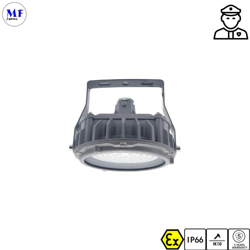 5years Garantia Ex Iecex Explosão Prova de Explosão IP66 20W 40W 60W Luz LED High Bay UFO à Prova d'Água e à Prova de Poeira para Túneis, Instalações Subterrâneas e Locais Perigosos
