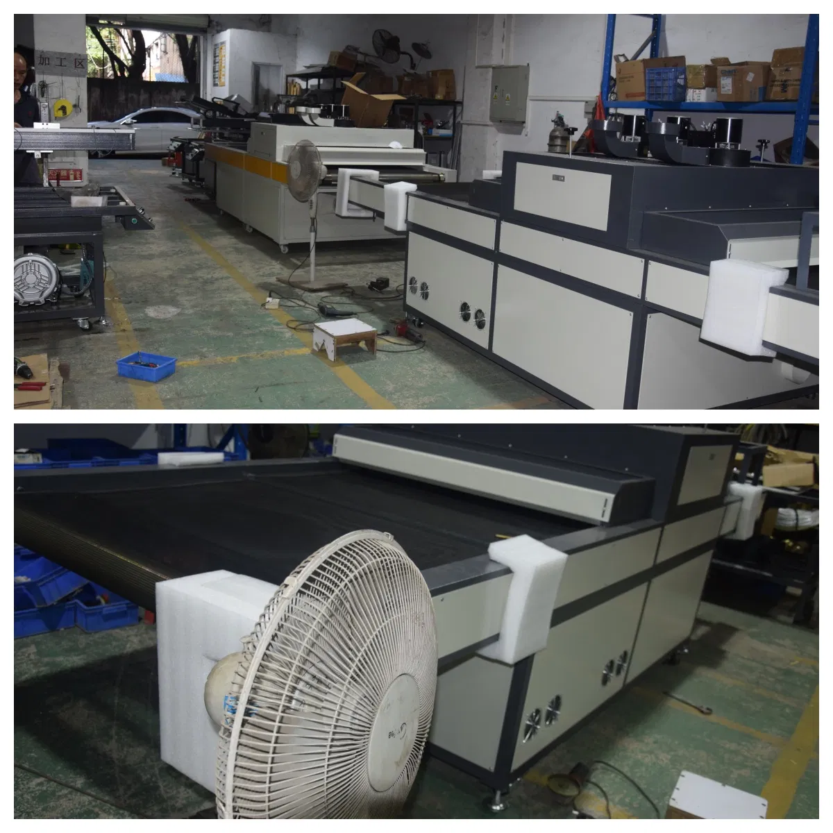 Forno de Cura UV com Conjunto de Ventilador de Resfriamento para Tetos Decorativos Arquitetônicos