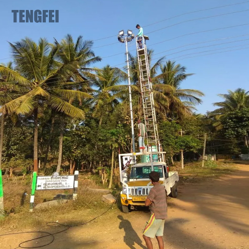 Bom Serviço Brilhante 15-20m Sistema Comercial Tengfei Iluminação de Poste de Alta Mast LED 15m~50m