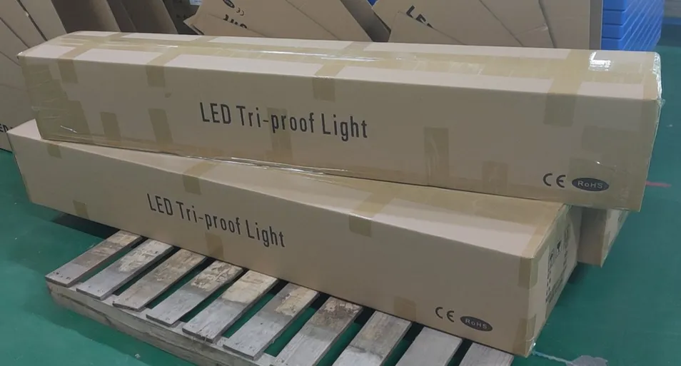 Luz Tri-Proof LED à Prova d'Água IP65 Fixture LED para Iluminação de Túnel, Metrô e Passagens Subterrâneas com Alta Durabilidade Certificação CE RoHS