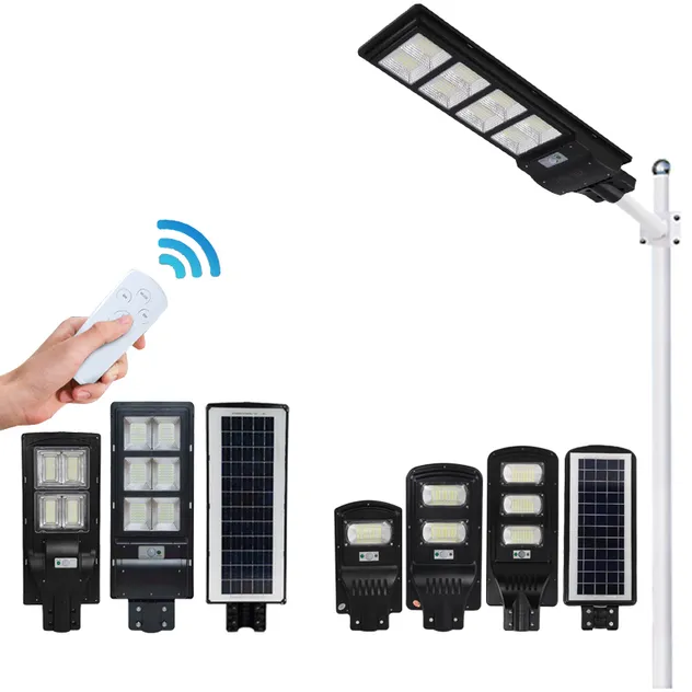 Luminária de Rua Solar LED de Alta Eficiência com Sensor de Movimento Inteligente - elevação direita