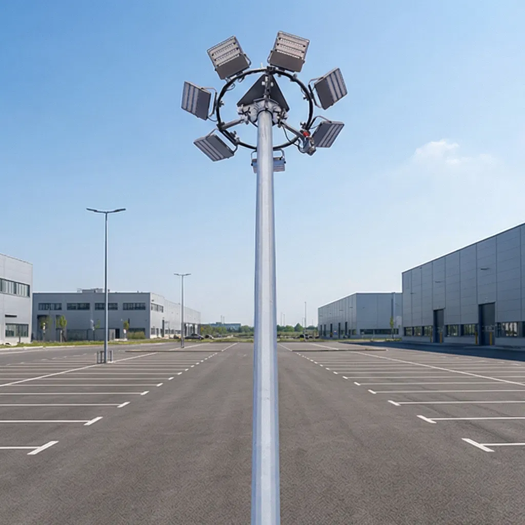 Rodovia, Porto, Estádio, Praça, Obras Públicas Tengfei Poste de Iluminação Comercial de Alto Mastro 15m~50m com CE Preço Baixo
