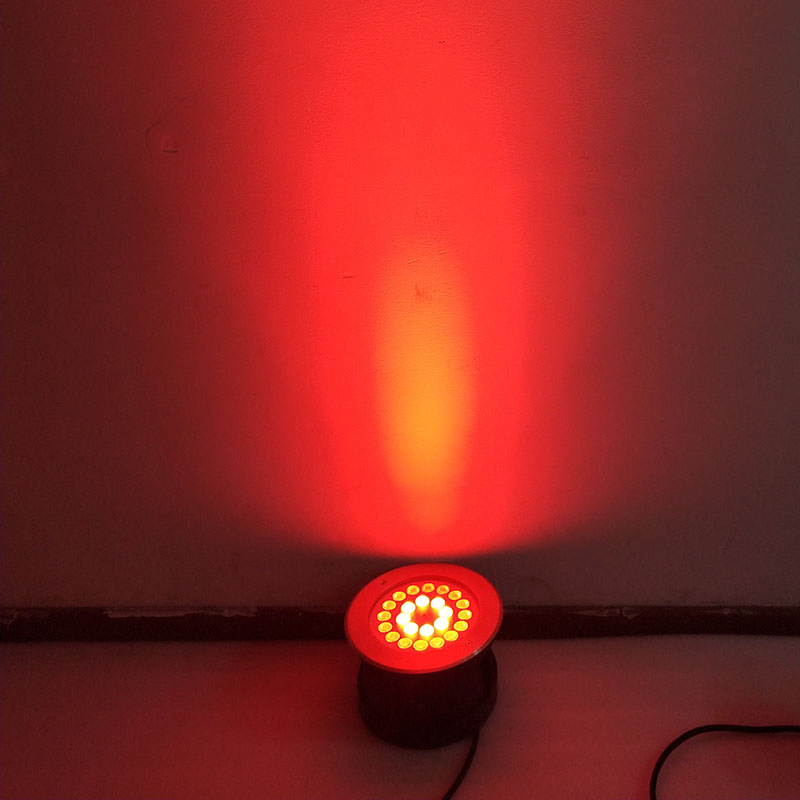 Luz LED Inground RGB DMX IP68 à prova d'água, lâmpada de degrau para deck, luz de jardim ao ar livre, luz de túnel para piscina, luzes subterrâneas para paisagismo