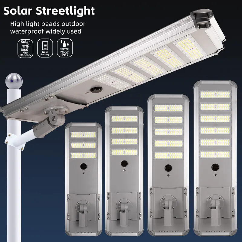 500W Iluminação Pública Solar Comercial para Passarelas Pedonais Municipais