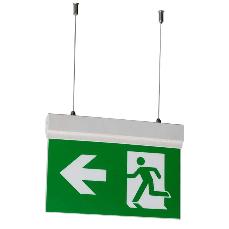 Sinal de Saída de Emergência LED de Teto Recessado / Suspenso Running Man