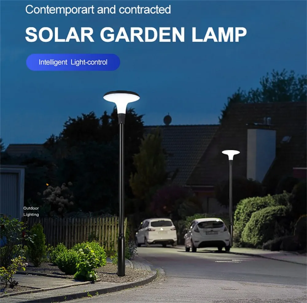IP65 Luzes Solares de Jardim UFO 20W 30W Luzes Solares para Caminho de Jardim