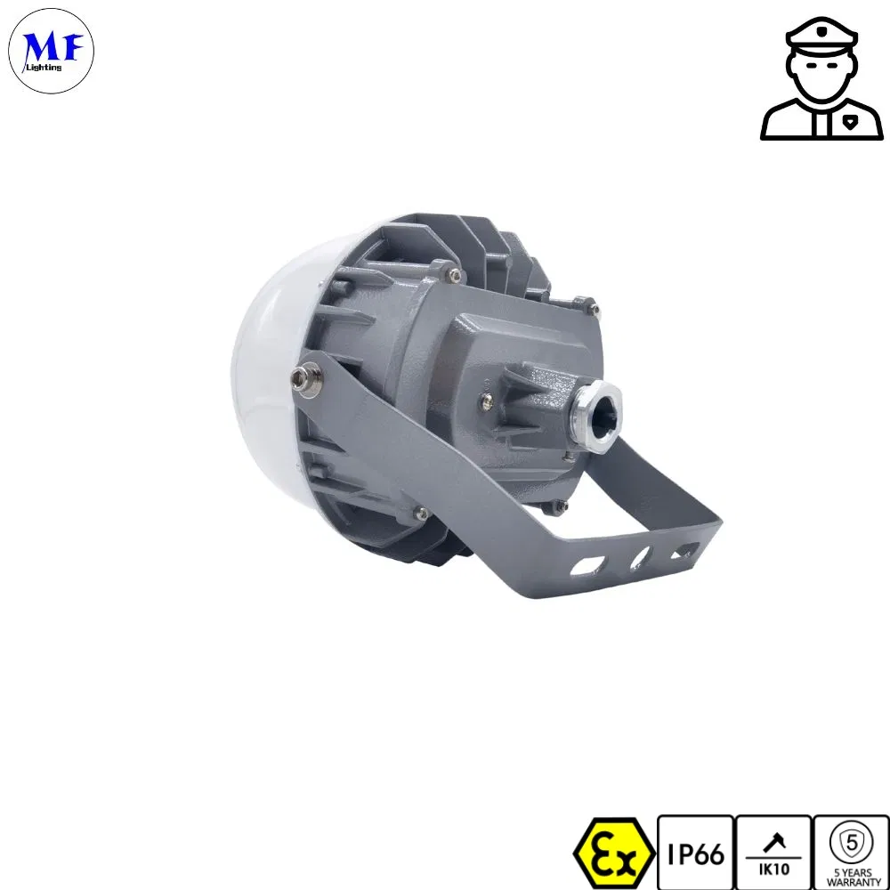 5years Garantia Ex Iecex Explosão Prova de Explosão IP66 20W 40W 60W Luz LED High Bay UFO à Prova d'Água e à Prova de Poeira para Túneis, Instalações Subterrâneas e Locais Perigosos