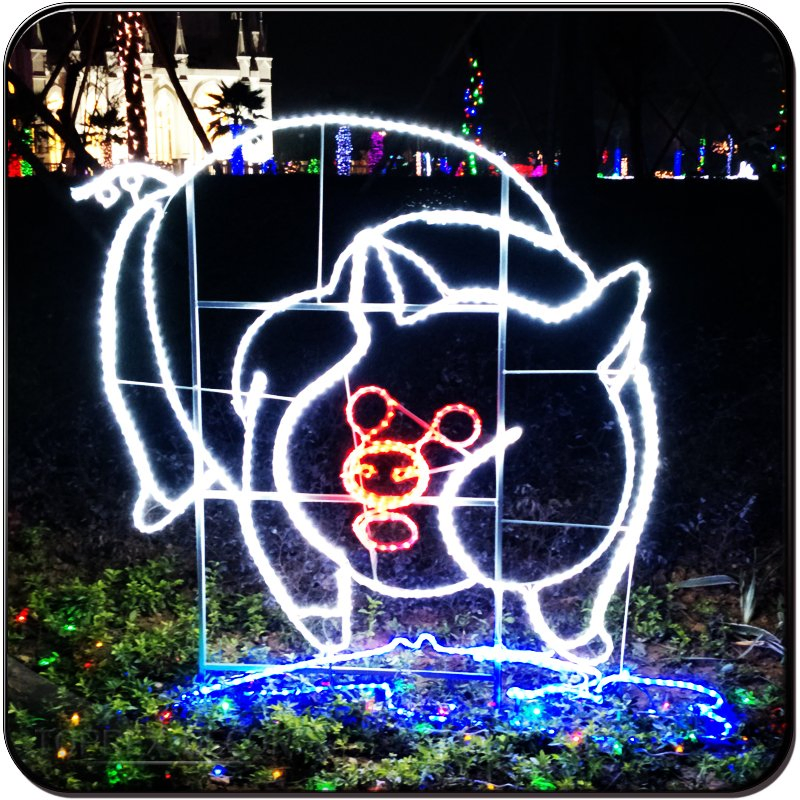 Iluminação de Grande Shopping e Espaços Públicos Toprex 2D Parque Temático Animal