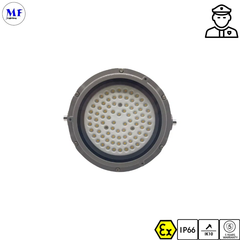 5years Garantia Ex Iecex Explosão Prova de Explosão IP66 20W 40W 60W Luz LED High Bay UFO à Prova d'Água e à Prova de Poeira para Túneis, Instalações Subterrâneas e Locais Perigosos