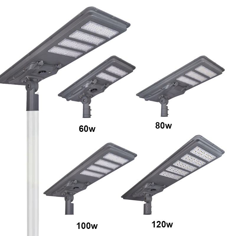 Iluminação Pública Solar LED Luz Solar para Rua 120W Luzes de Caminho Solar