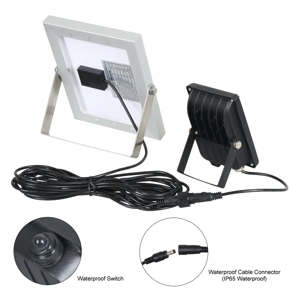 Luzes de Inundação LED RGB Solares Iluminação de Paisagismo Holofote Solar para Iluminação de Decks