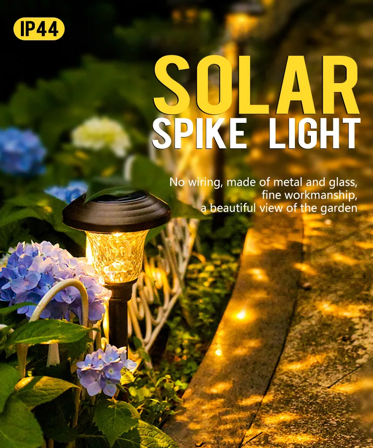 Melhor Preço IP65 Luz de Projeção LED Solar à Prova d'Água para Jardim ao Ar Livre para Caminho Paisagístico