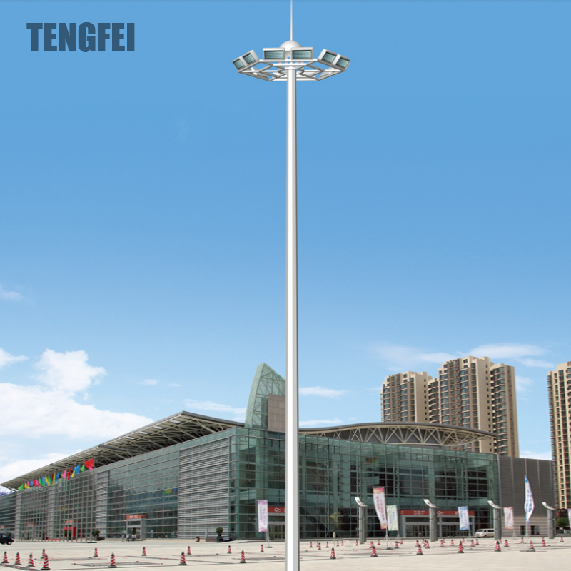 Sistema Comercial de Poste de LED de Alta Mastros de Aço Tengfei 15m~50m com CE Fábrica