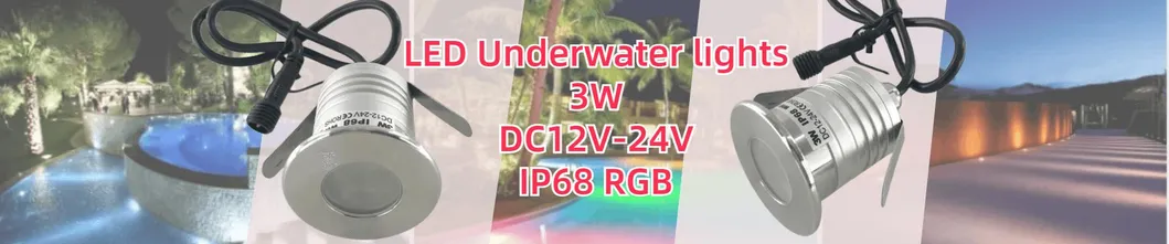 DC12V-24V 3W Subterrâneo IP68 Luz Embutida