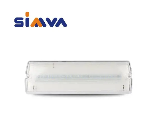 Sinal de Saída de Emergência com Luz LED Certificado CB/CE IP65 Recarregável 3W3.2V Bulkhead