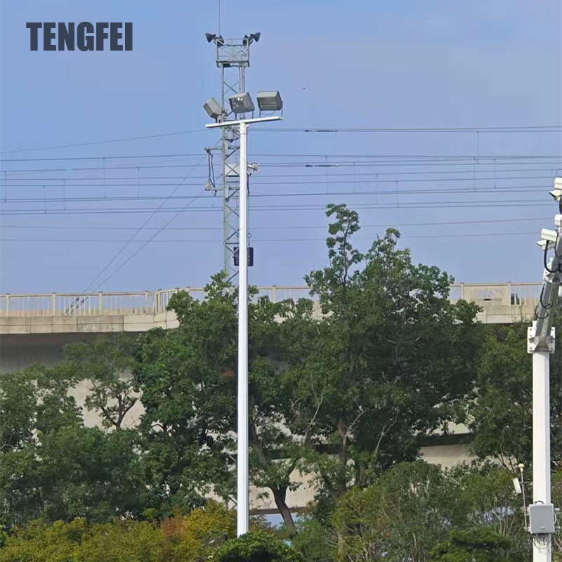 Rodovia, Porto, Estádio, Praça, Obras Públicas Tengfei Poste de Iluminação Comercial de Alto Mastro 15m~50m com CE Preço Baixo