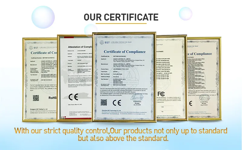 Certificados de Conformidade CE RoHS FCC ERP