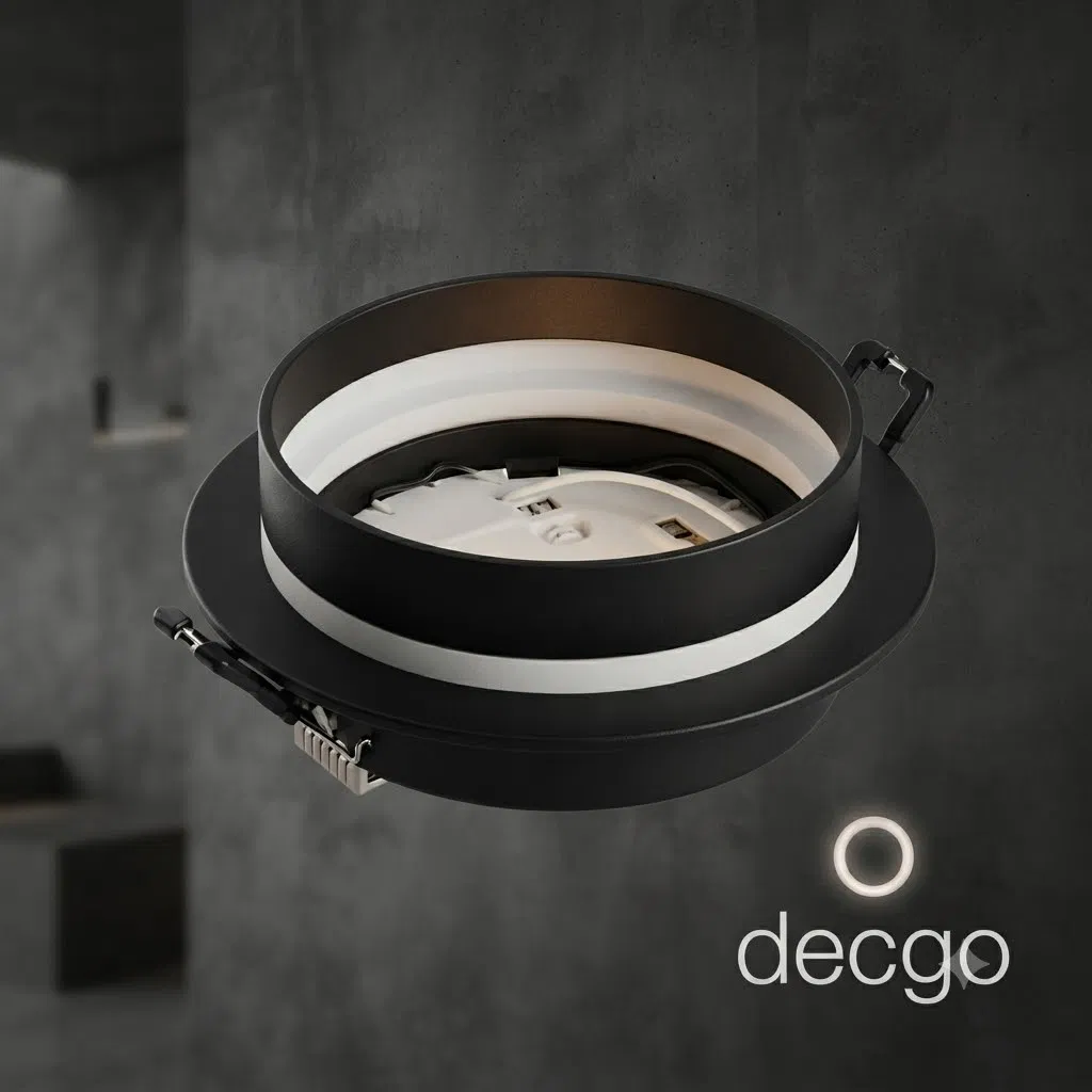 Habitação de Downlight Quadrada Branca Premium Gx53 para Iluminação de Teto Arquitetônica Elegante