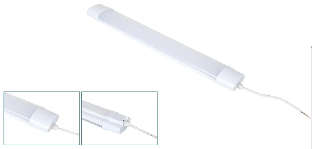 Iluminação Linear LED à Prova d'Água 60cm 120cm 150cm 180cm IP65 Luminárias para Iluminação Externa Luminária Fixa Luz de Túnel