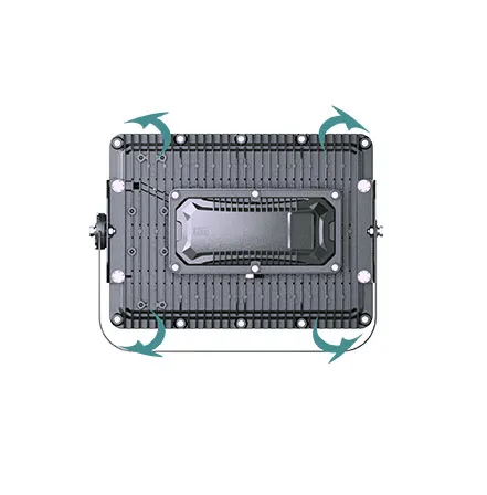 Luz de Inundação LED Antiexplosão ATEX para Túneis de Engenharia Subterrânea 100W 150W 200W
