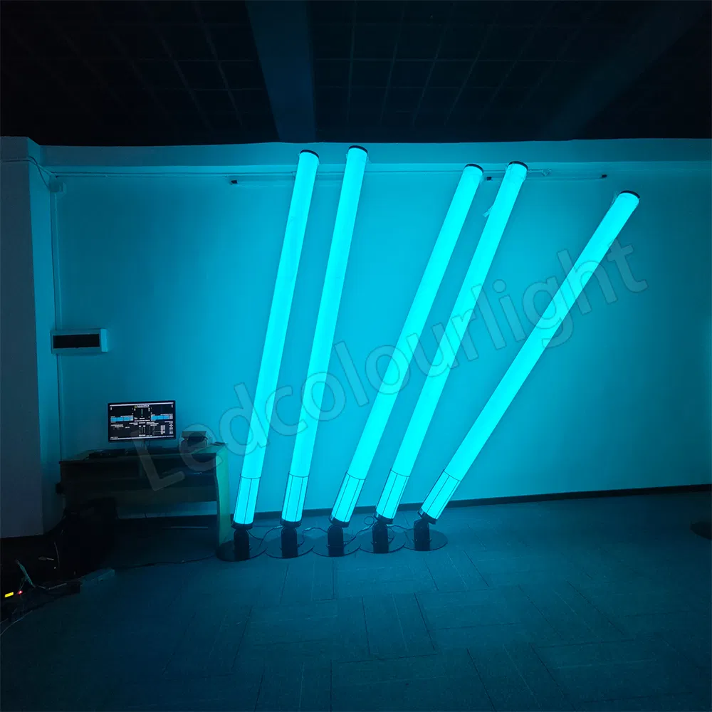 Tubo de Luz LED 3m 3D Pixel DMX RGB DJ Estágio IP65 Disco Digital LED de Pé Suspenso 360 Luz de Endereço de Grau para Festa Paisagem Decoração Externa