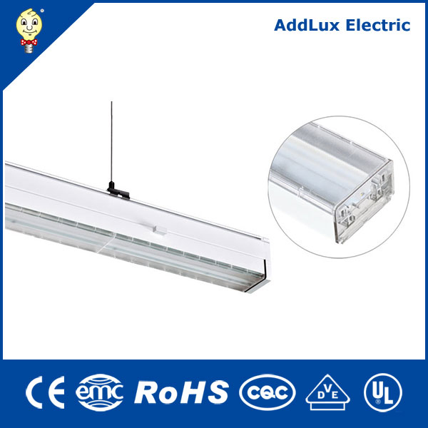 Saso Ce UL Melhor Distribuidor 16W-225W Dali Dimming Linkable LED Linear Luminaire Feito na China para Iluminação de Escritório, Loja, Supermercado, Oficina ou Armazém