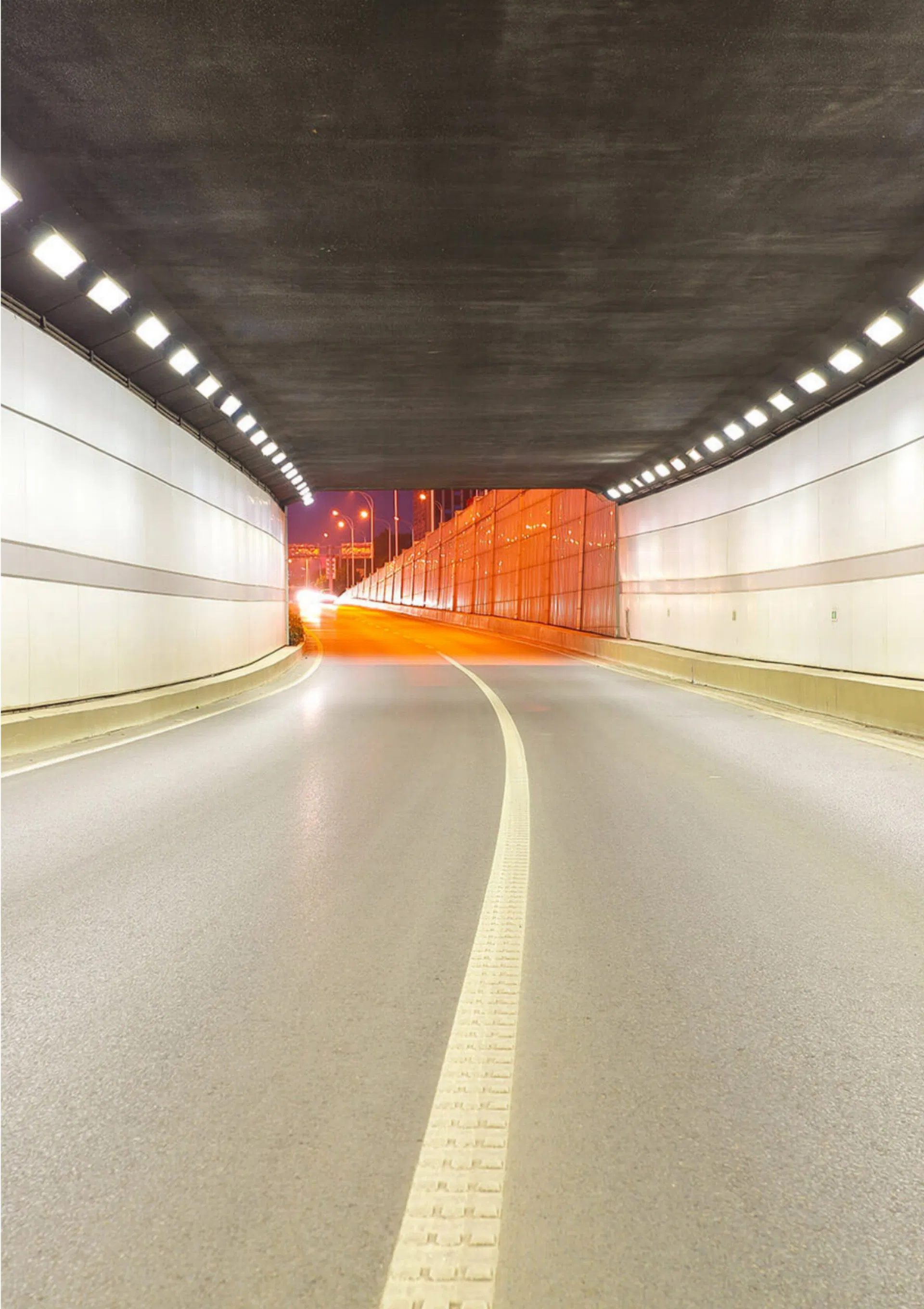 Luz Linear LED de Alta Potência Usada para Túneis e Passagens Subterrâneas
