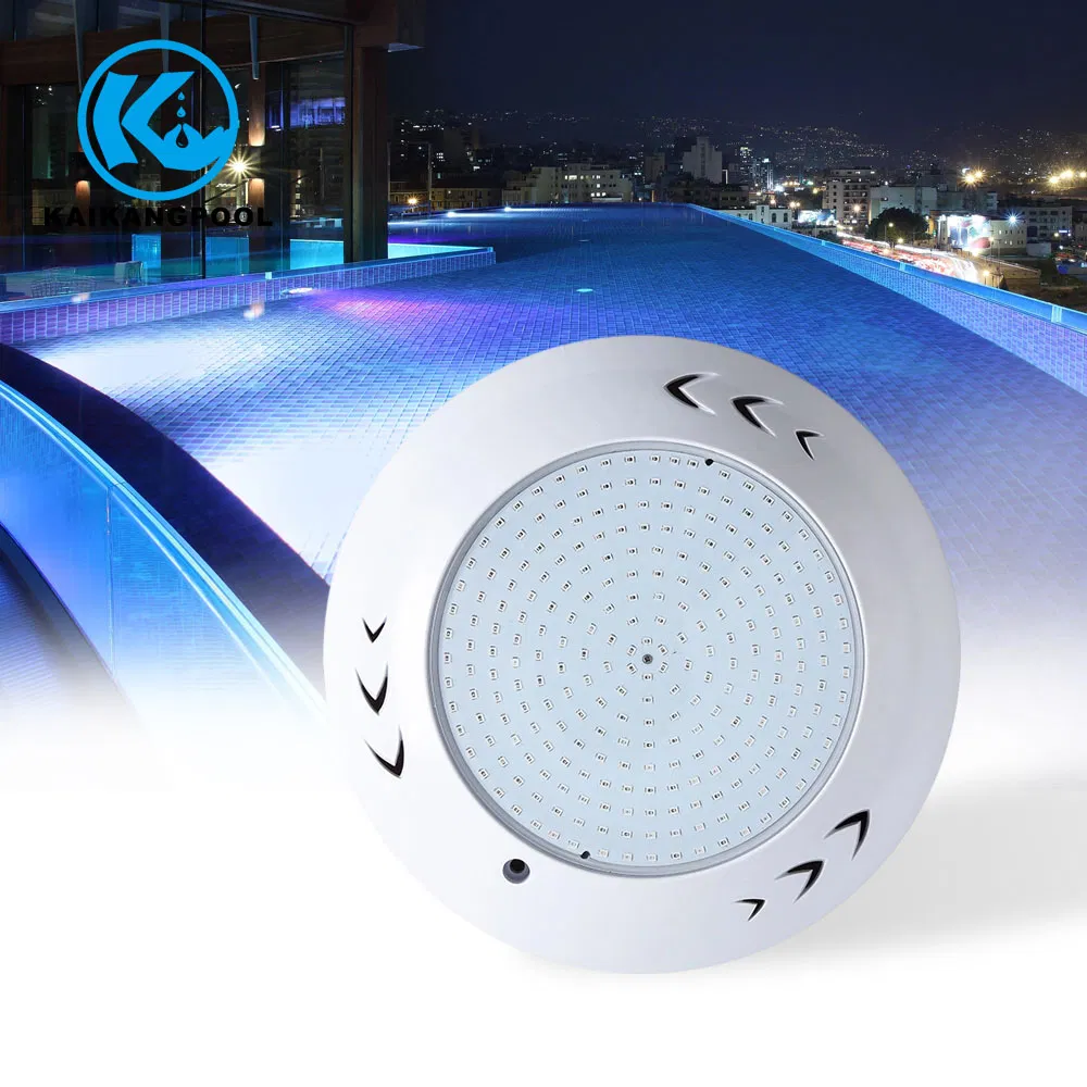 Luz de Piscina Dimmable à Prova d'Água em ABS Montada na Parede para Paisagismo de Piscina Exterior IP68 com Luz Quente RGB