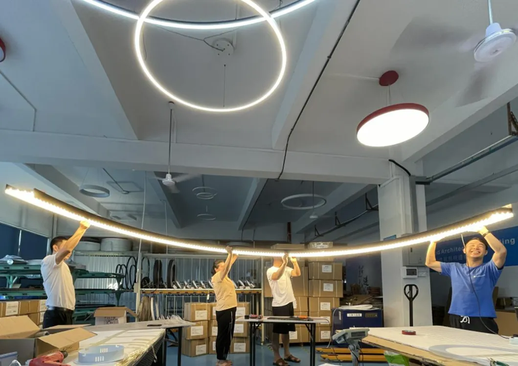 1500mm Luminária Linear Pendural LED de Teto Invertido