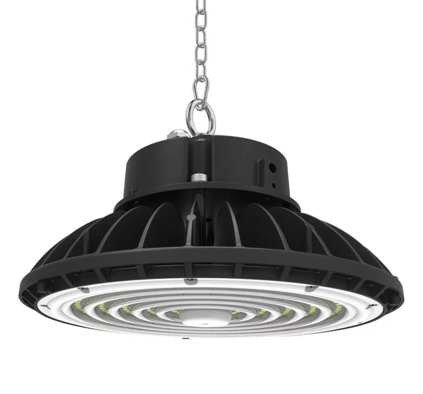 Iluminação Comercial Industrial 100W 150W 200W Lâmpada Highbay UFO LED de Alta Lúmens para Oficina e Armazém