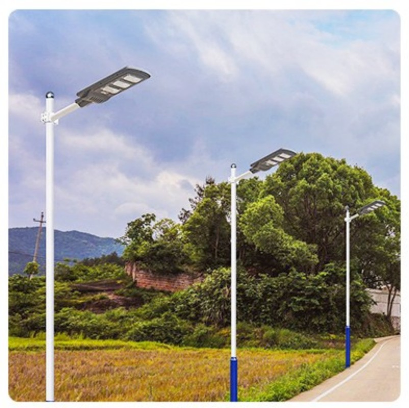 6500K Luz de Rua Comercial Pública ao Ar Livre 150W 200W Iluminação Solar Tudo-em-Um