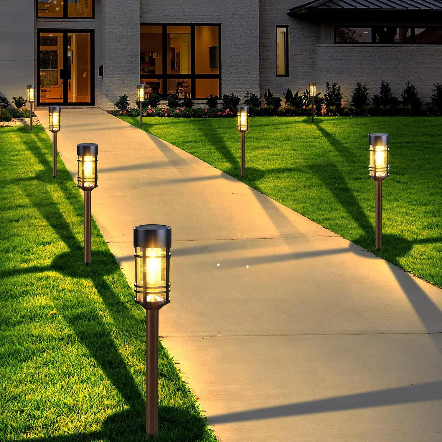 IP65 Avaliação Lâmpada de Rua LED Solar 360 Ângulo de Feixe Luz de Jardim