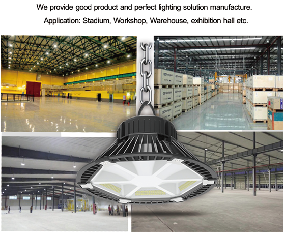 Venda de Fábrica IP65 À Prova D'Água 100W 150W 200W LED Industrial de Alta Baía para Iluminação de Armazém, Garagem, Posto de Gasolina