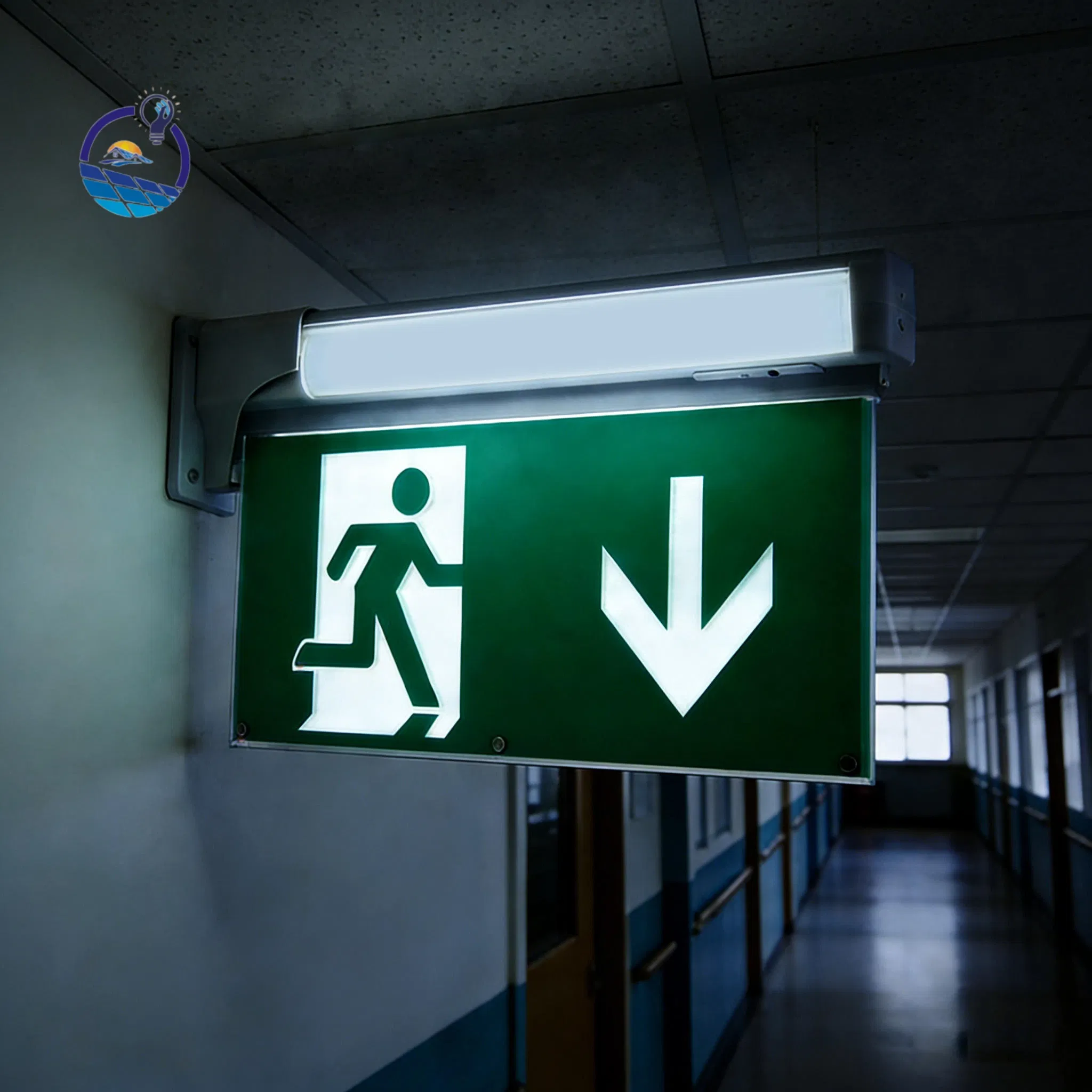 Lanyou LED Emergency Light Exit Sign Wholesale Side Mounted LED Emergency Light Exit Sign Passageway 5-in-1 CE LED Emergency Light Exit