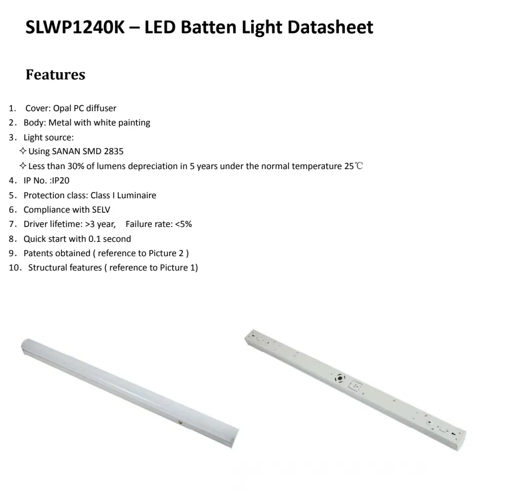 Venda Direta Estilo Moderno Luz Linear LED Dimerizável Sem Flicker para Escritório Arquitetônico