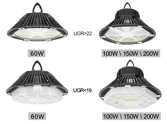 Venda de Fábrica IP65 À Prova D'Água 100W 150W 200W LED Industrial de Alta Baía para Iluminação de Armazém, Garagem, Posto de Gasolina