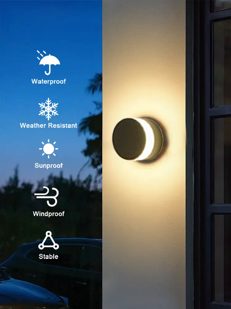Luz de parede LED externa à prova d'água para escadas para segurança