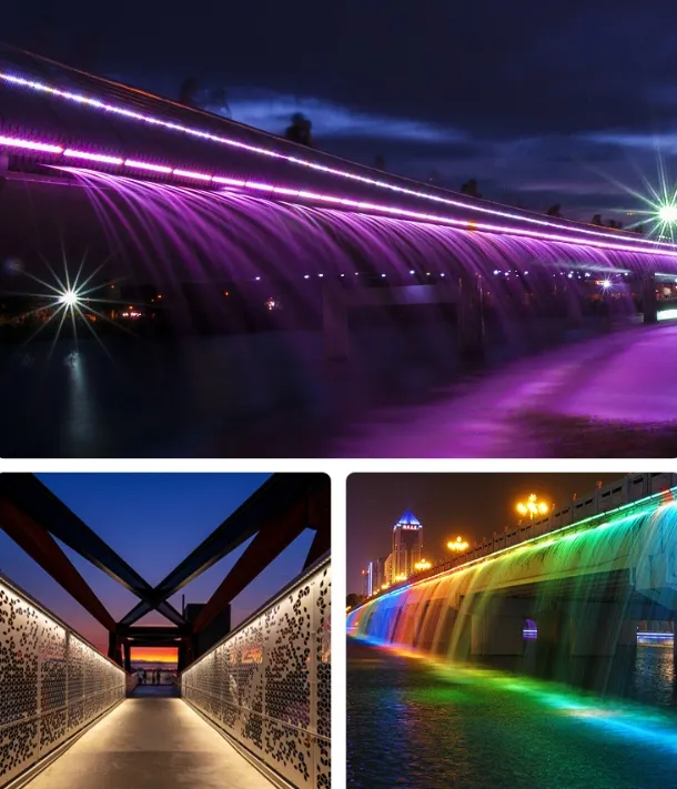 IP67 Luz Linear LED de Alumínio Branca/RGB Luz LED Colorida para Paisagismo de Edifícios