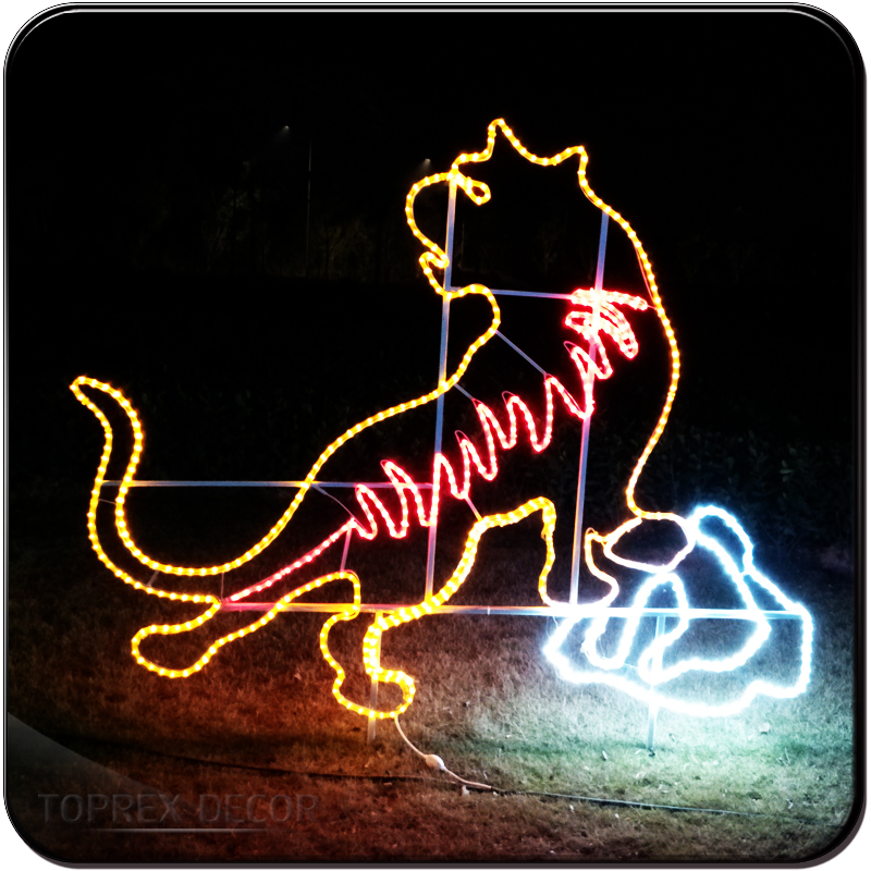 Iluminação de Grande Shopping e Espaços Públicos Toprex 2D Parque Temático Animal