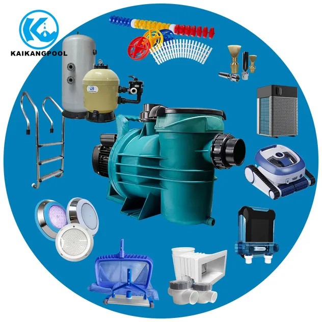 Equipamento de filtragem e luzes de piscina