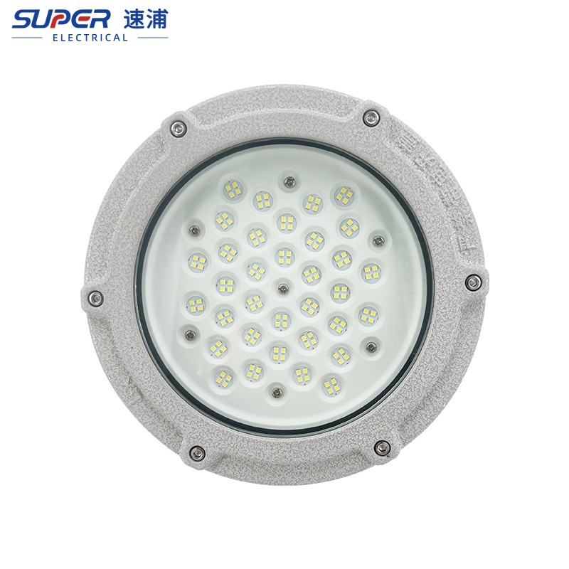 Iluminação LED de alta baía super brilhante, à prova de explosão, para locais perigosos, robusta e de alta resistência