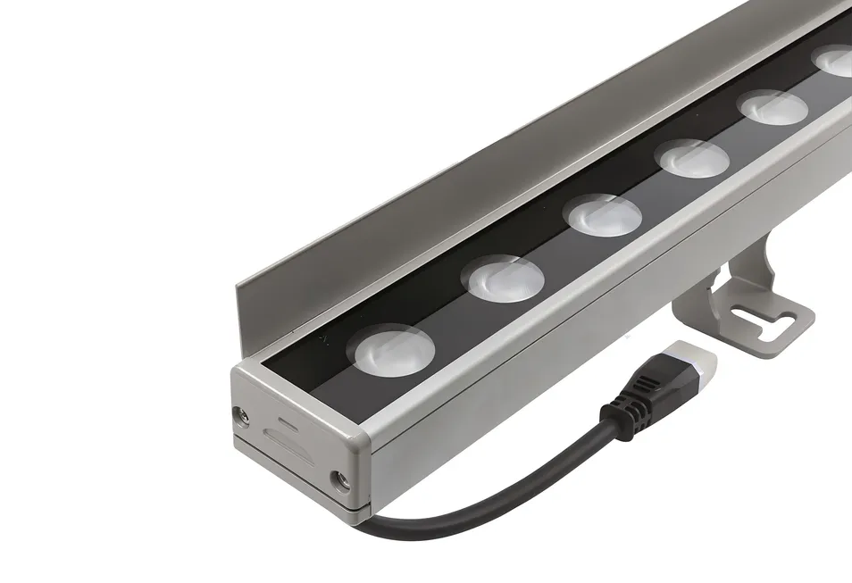 Luminária Linear de Luz LED RGB de Fachada IP65 Lâmpada Lavadora de Parede Exterior para Iluminação de Edifícios ao Ar Livre