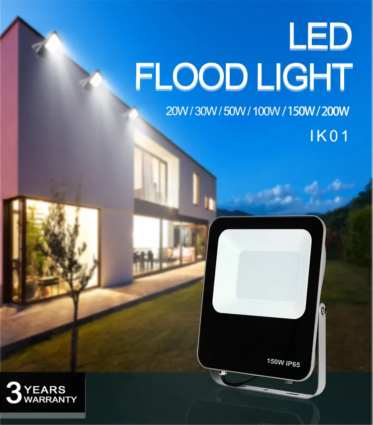 Luz de Inundação LED RGB para Paisagismo ao Ar Livre de Haleto Metálico Portátil de Alta Temperatura 24V 150W