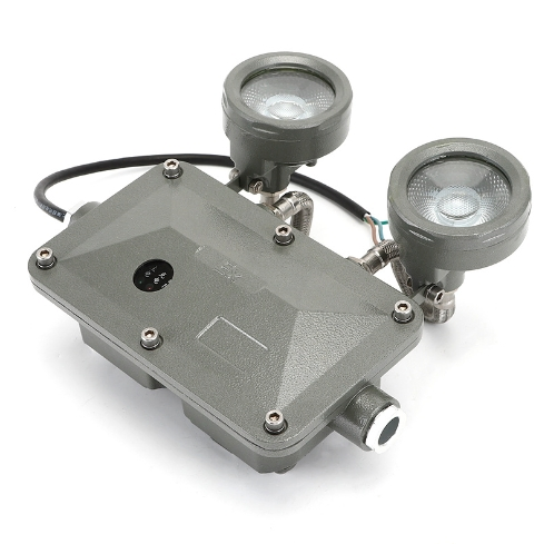 Sinal de Emergência Flameproof Montado na Parede com Duas Cabeças 3030LED Luz de Segurança ATEX AC220V